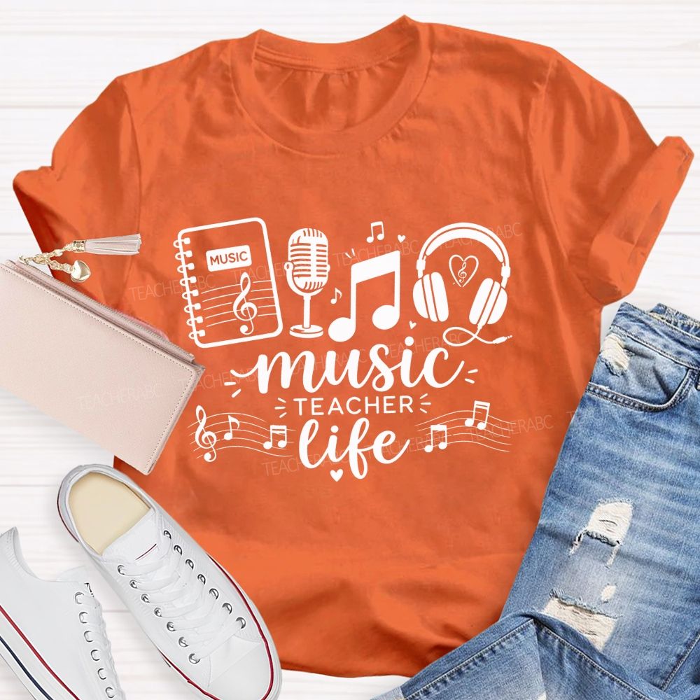This Is The Music Teacher Life Teacher T-shirt