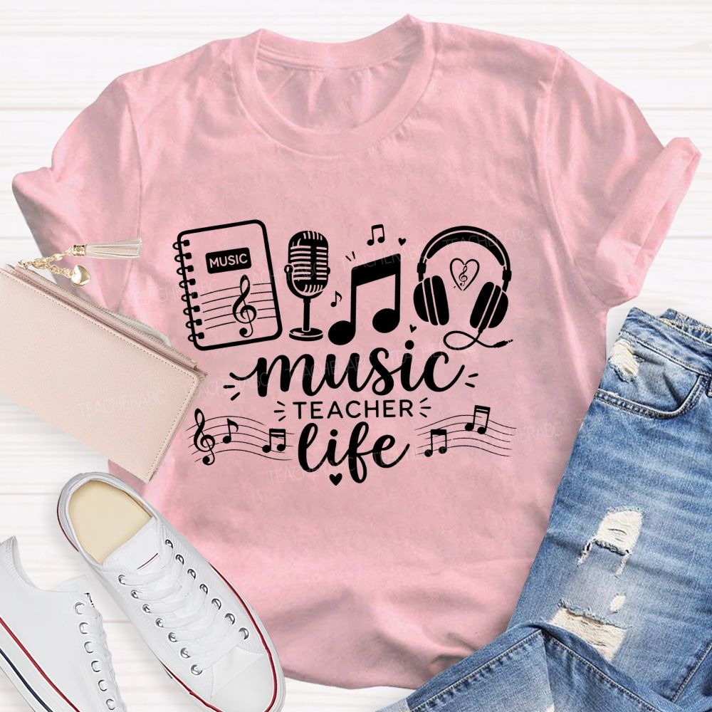 This Is The Music Teacher Life Teacher T-shirt