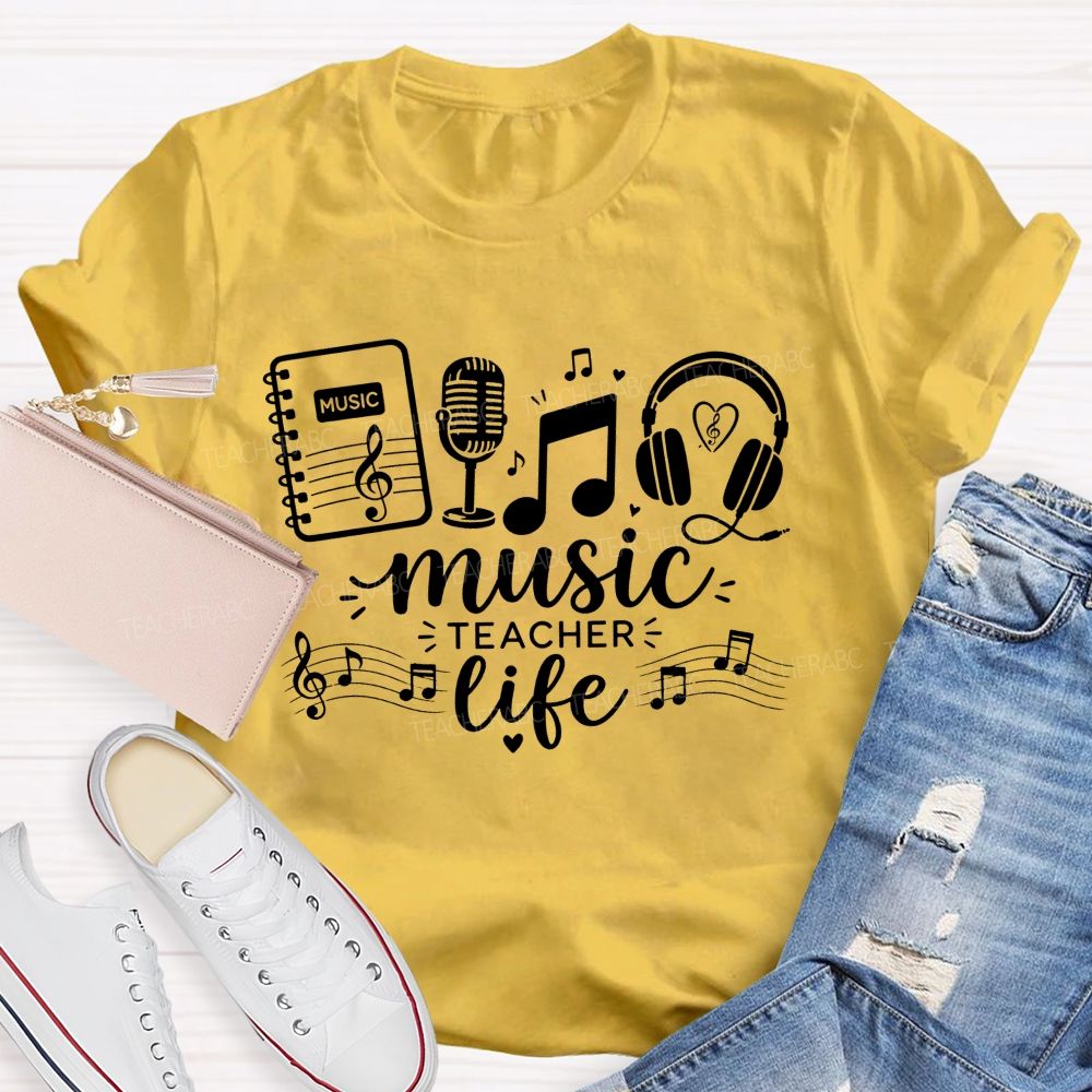 This Is The Music Teacher Life Teacher T-shirt