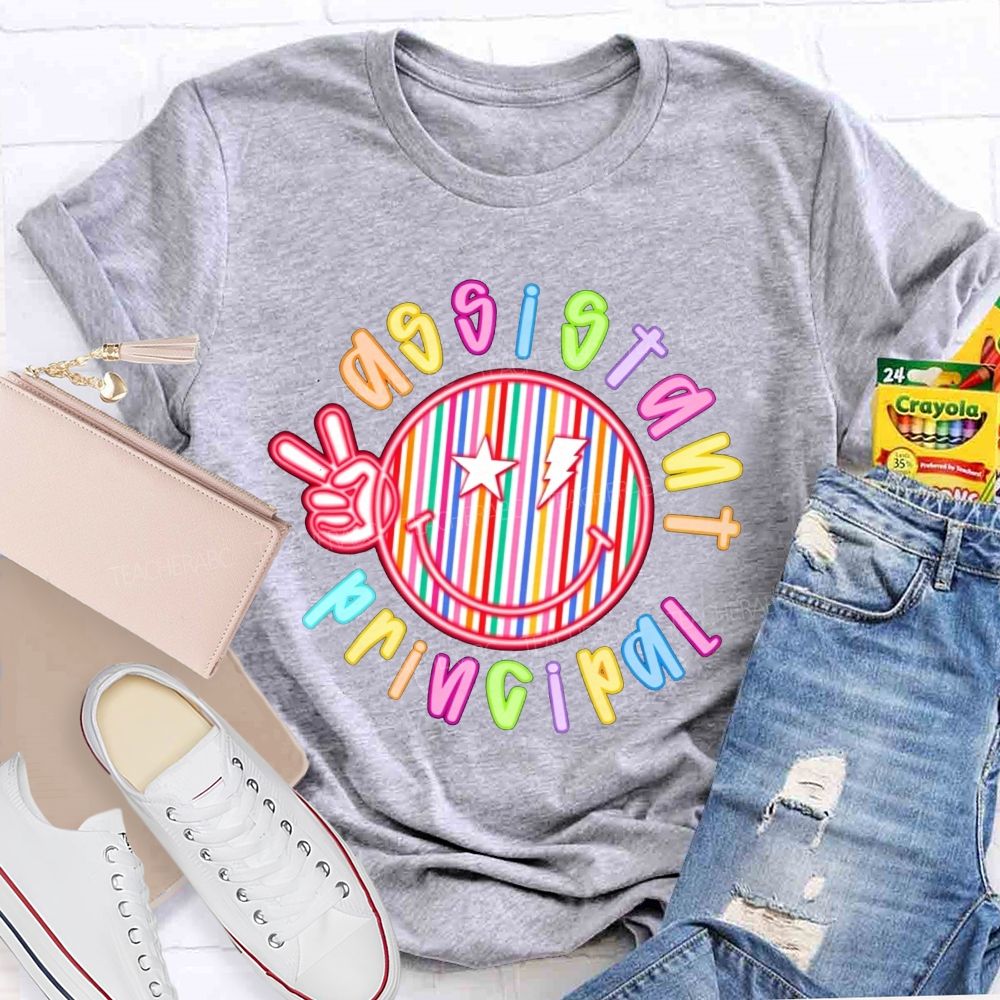 Assistant Principal Vibes Peace And Joy Teacher T-shirt