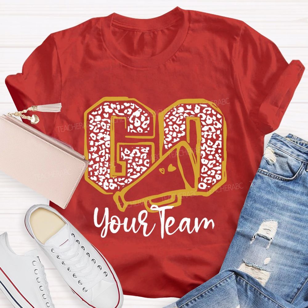 Personalized Team Name Or Mascot Go Go On Game Day Teacher T-Shirt