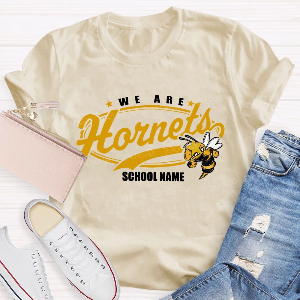 Personalized School Name And Mascot Game Day We Are Teacher T-Shirt