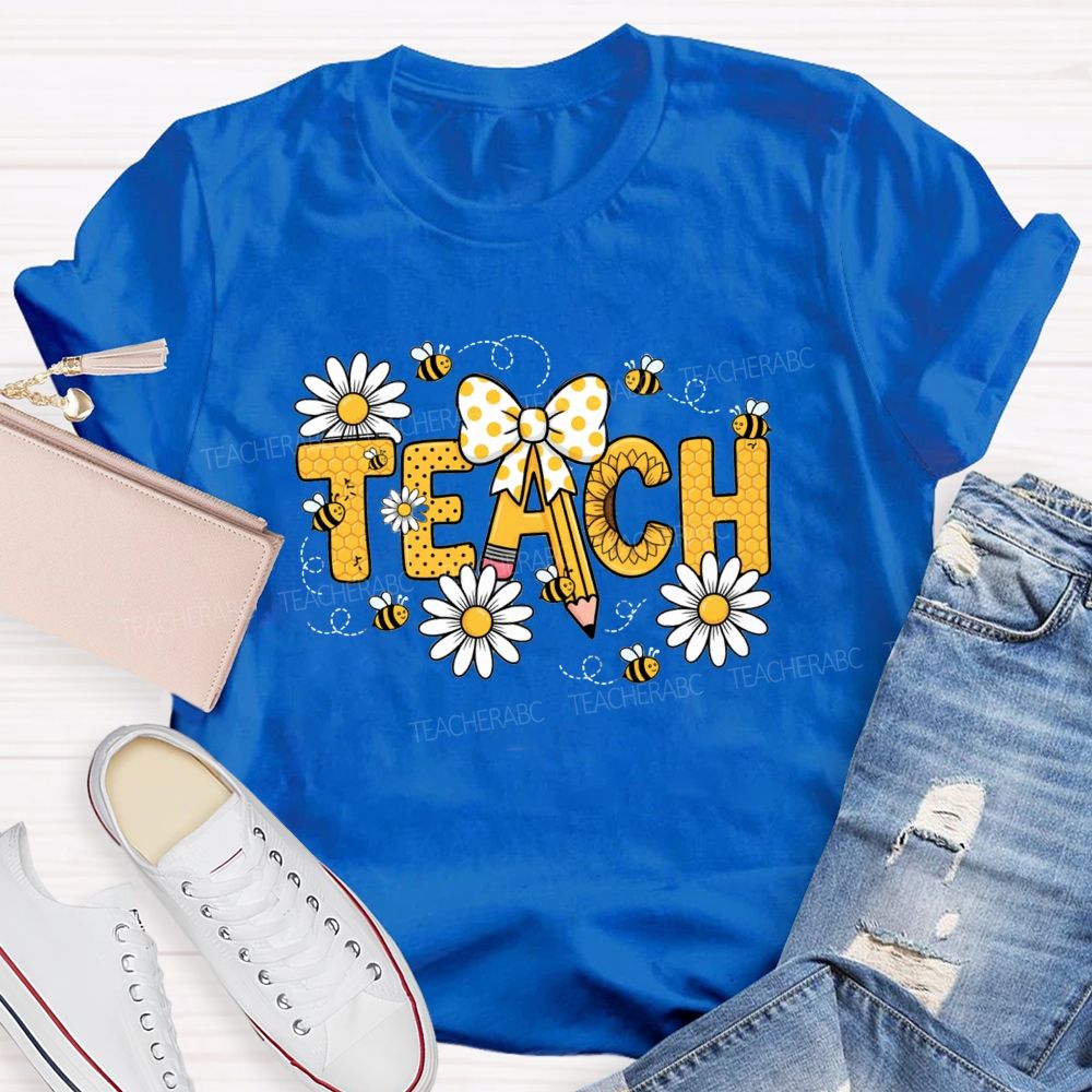 Bee Teacher Bee Kind Beehive Teacher T-Shirt
