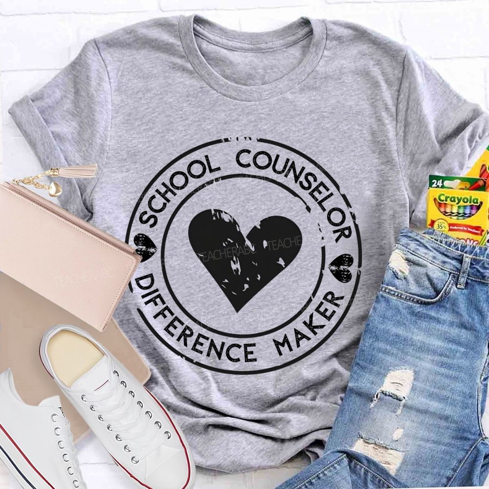 School Counselor Difference Maker Teacher T-shirt
