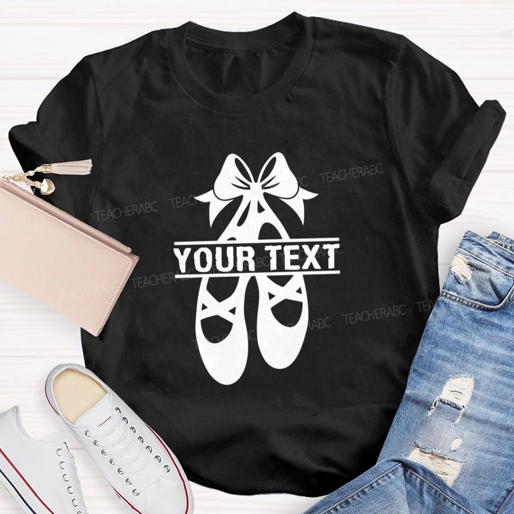 Personalized Name Spinning Ballet Teacher T-Shirt