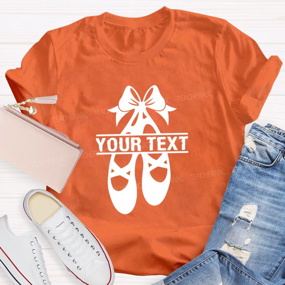 Personalized Name Spinning Ballet Teacher T-Shirt