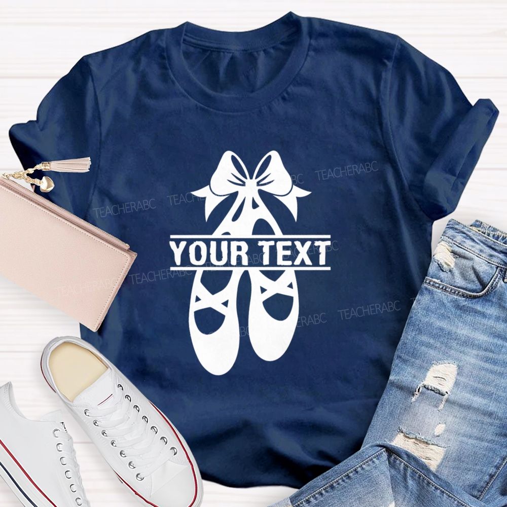 Personalized Name Spinning Ballet Teacher T-Shirt