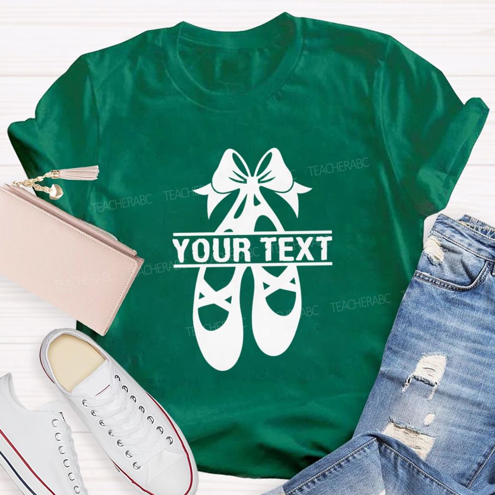 Personalized Name Spinning Ballet Teacher T-Shirt