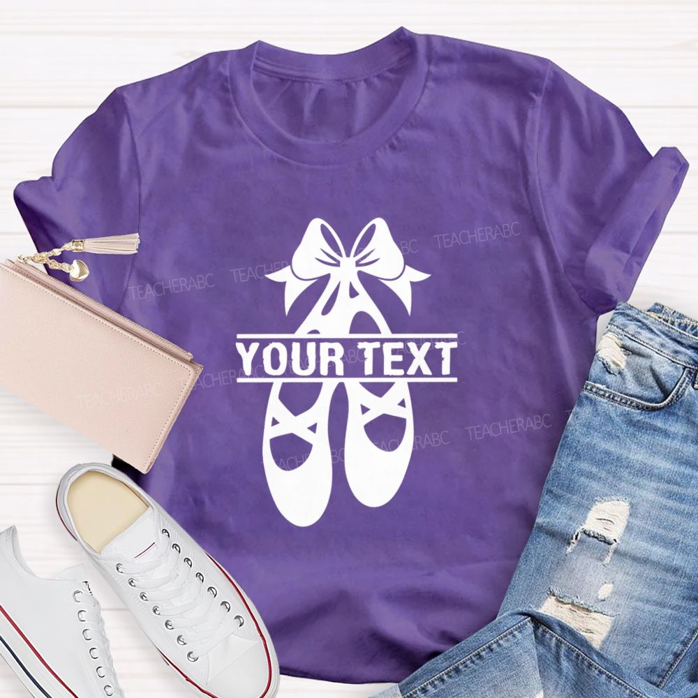 Personalized Name Spinning Ballet Teacher T-Shirt
