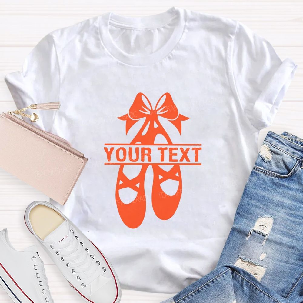 Personalized Name Spinning Ballet Teacher T-Shirt