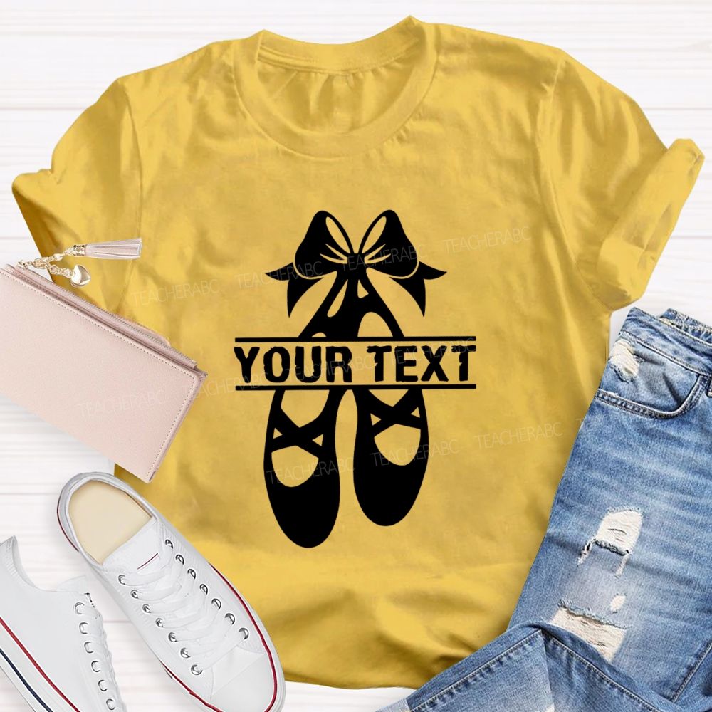 Personalized Name Spinning Ballet Teacher T-Shirt
