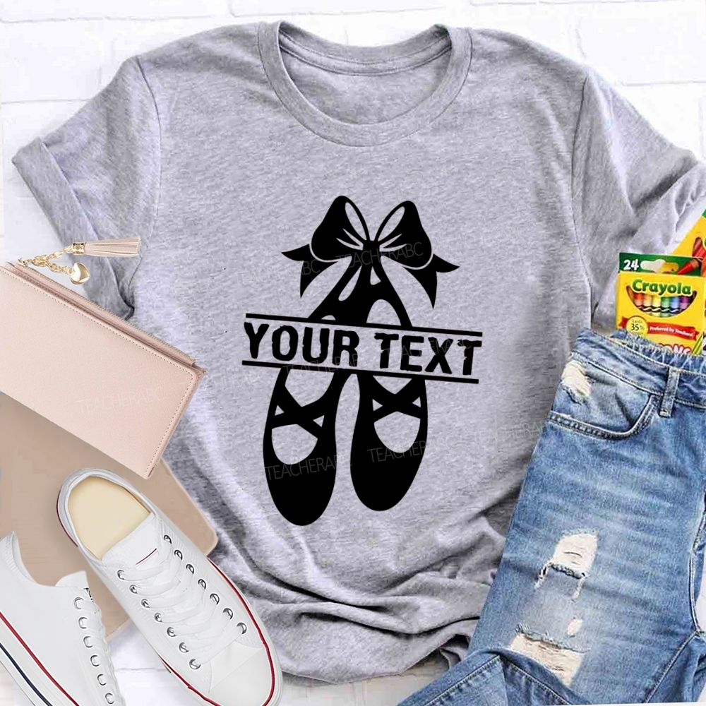 Personalized Name Spinning Ballet Teacher T-Shirt