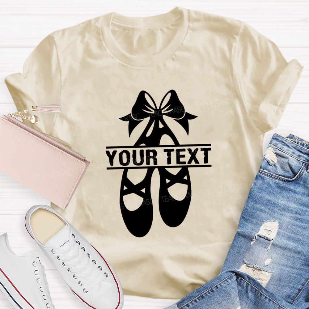 Personalized Name Spinning Ballet Teacher T-Shirt