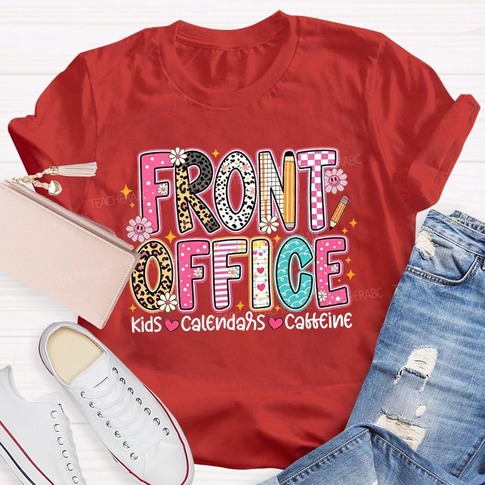 Front Office Kids Calendars Caffeine T-shirt