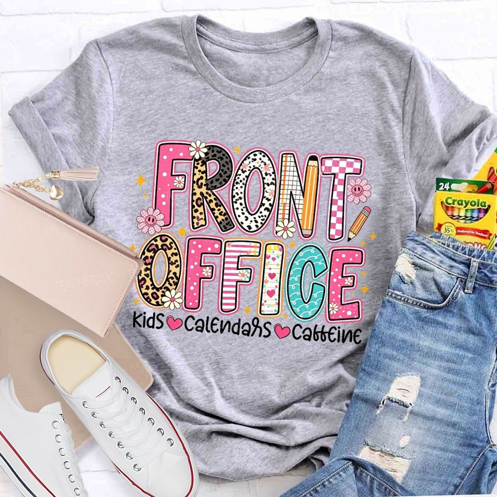 Front Office Kids Calendars Caffeine T-shirt