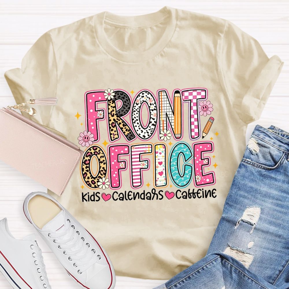 Front Office Kids Calendars Caffeine T-shirt