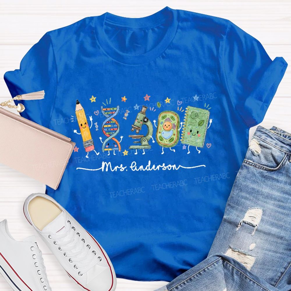 Personalized Name Scientific Equipment For Dance Teacher T-shirt