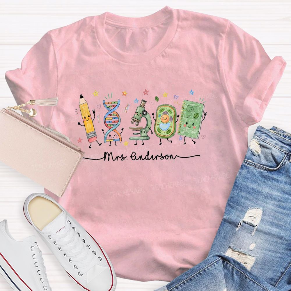 Personalized Name Scientific Equipment For Dance Teacher T-shirt