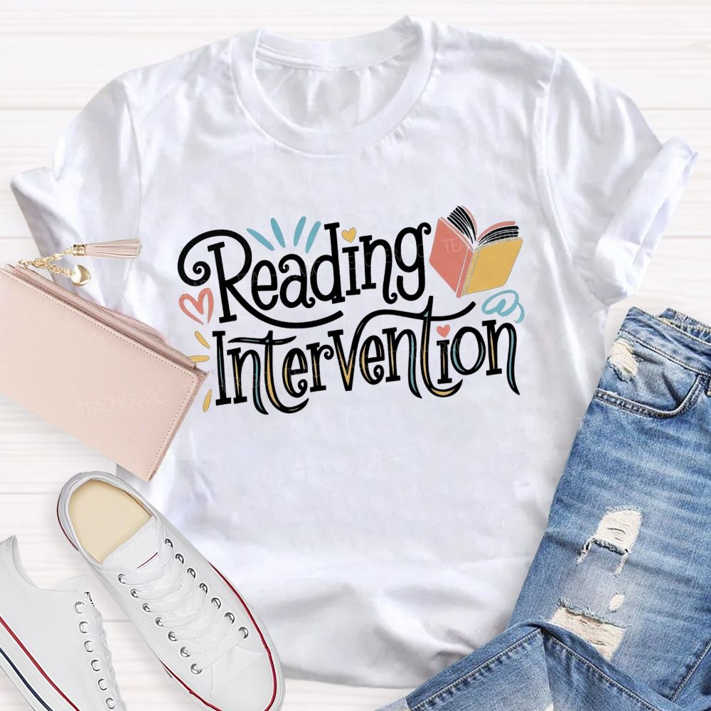 Reading Intervention Every Book Matters In Reading Intervention Teacher T-shirt