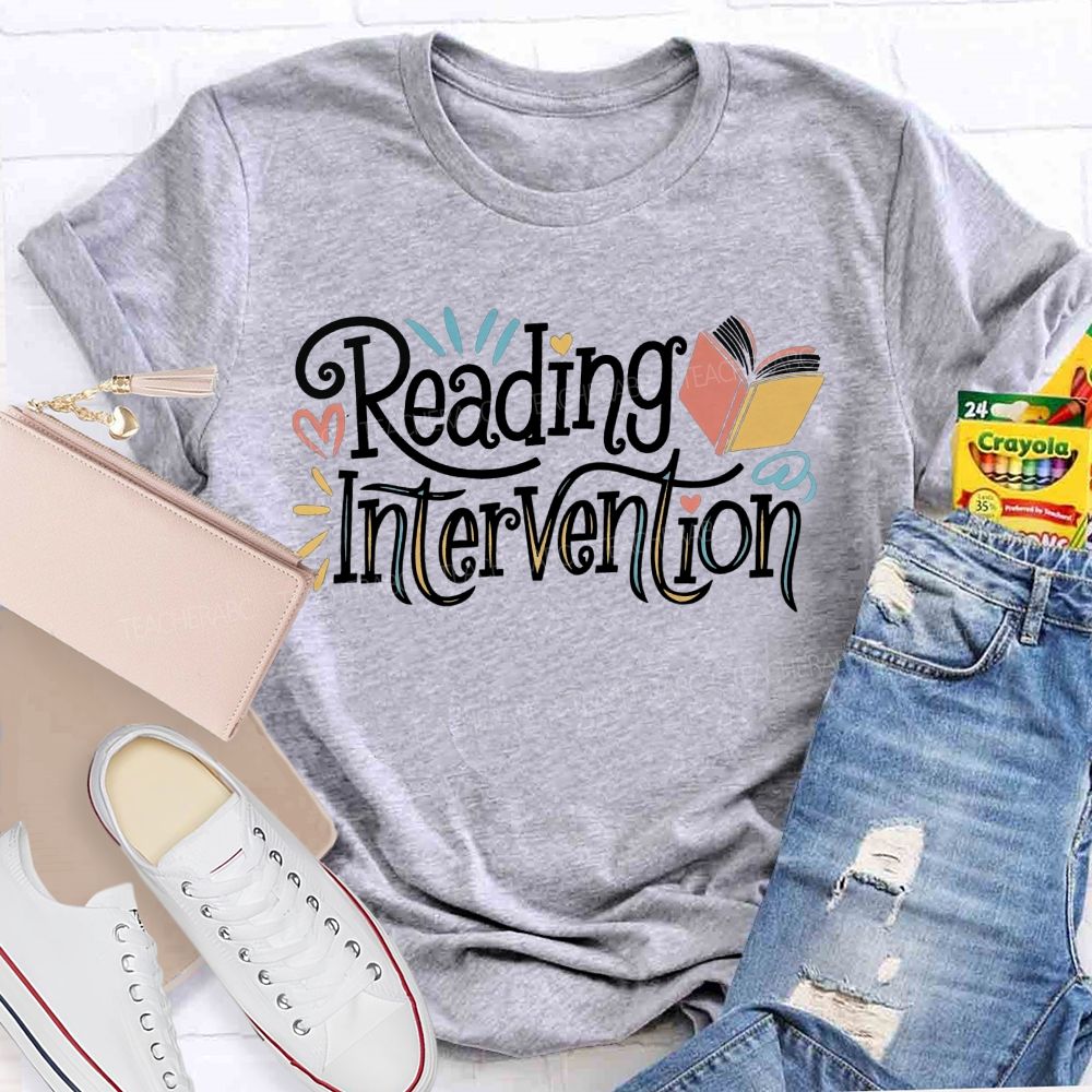 Reading Intervention Every Book Matters In Reading Intervention Teacher T-shirt