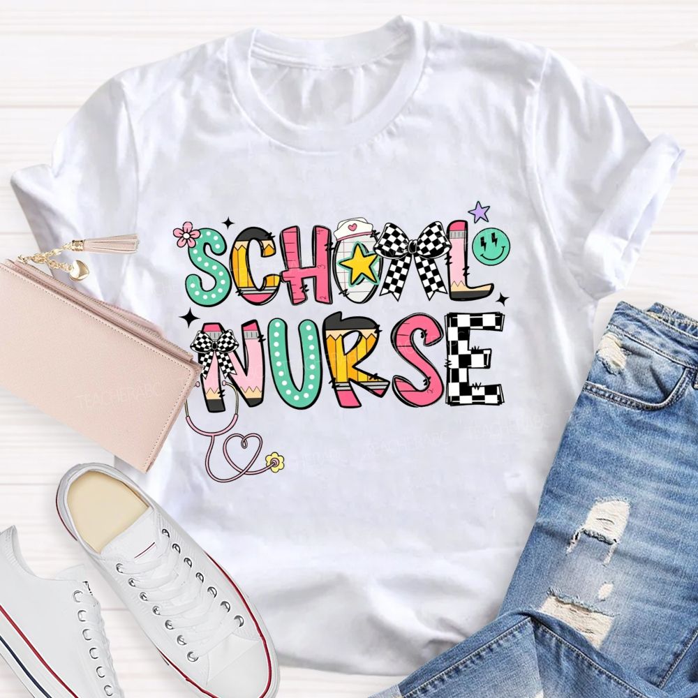 School Nurse Keeping Kids Safe At School T-shirt