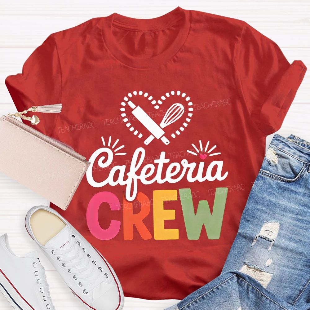 Cafeteria Crew Rolling Pin Whisk Heart T-shirt