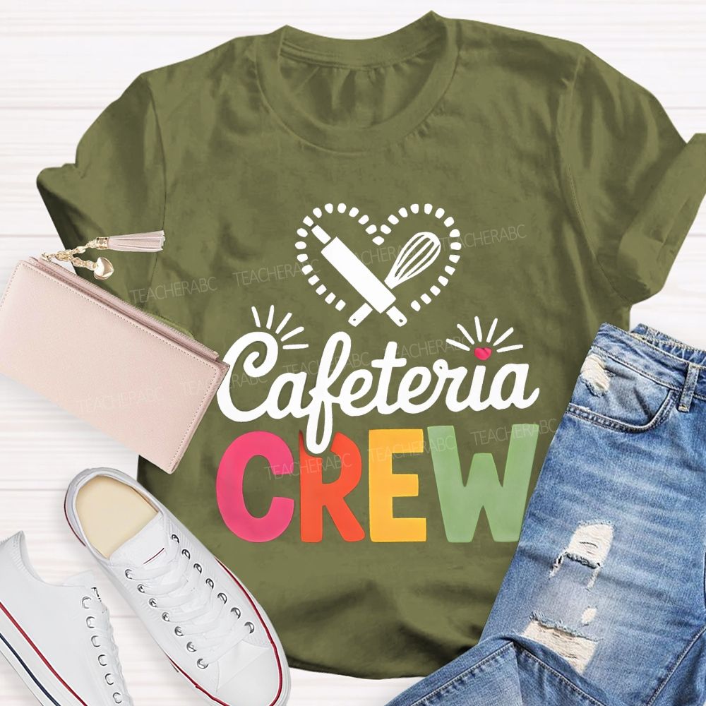 Cafeteria Crew Rolling Pin Whisk Heart T-shirt