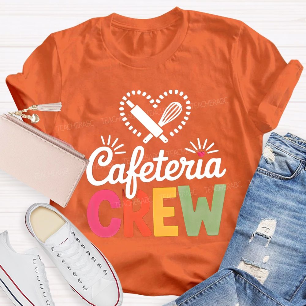Cafeteria Crew Rolling Pin Whisk Heart T-shirt