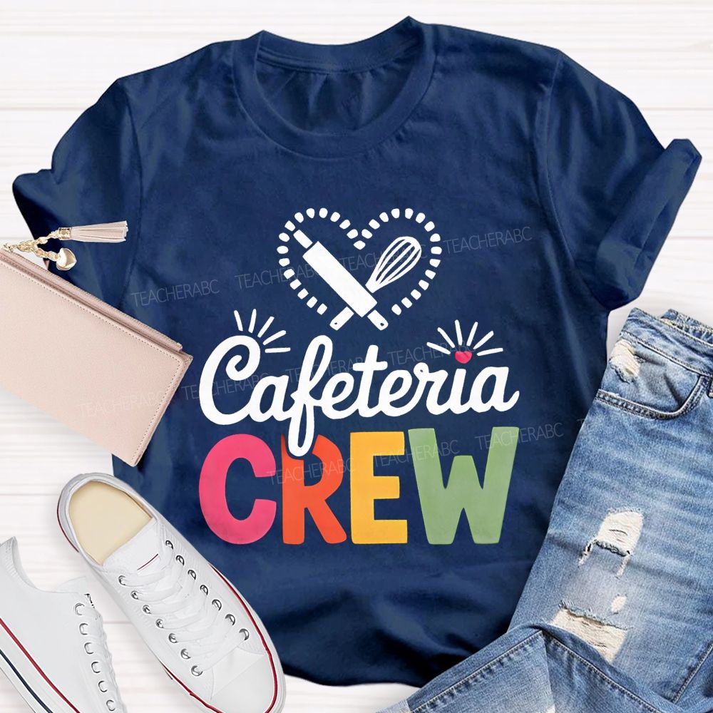 Cafeteria Crew Rolling Pin Whisk Heart T-shirt
