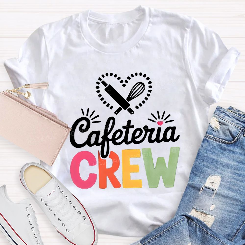 Cafeteria Crew Rolling Pin Whisk Heart T-shirt