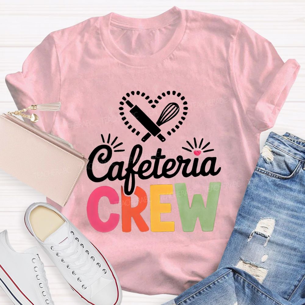 Cafeteria Crew Rolling Pin Whisk Heart T-shirt
