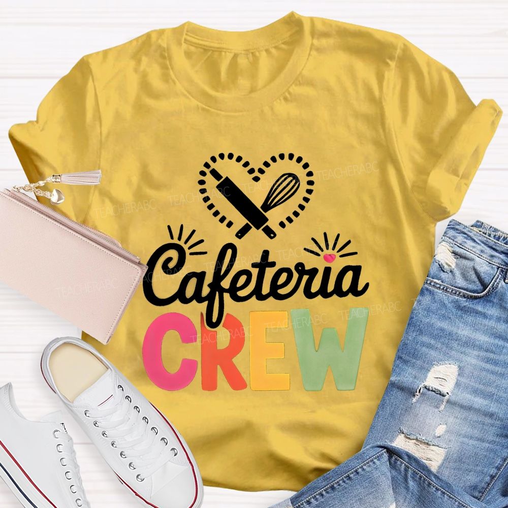 Cafeteria Crew Rolling Pin Whisk Heart T-shirt