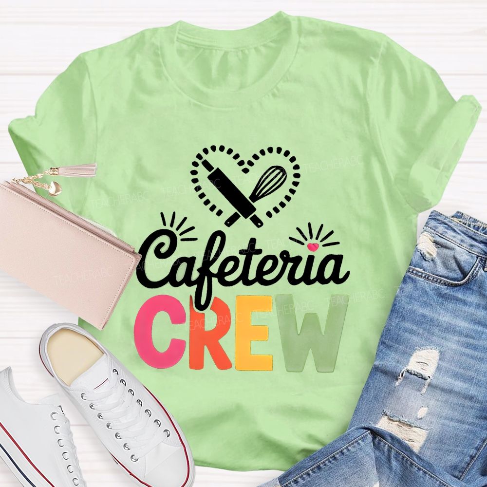 Cafeteria Crew Rolling Pin Whisk Heart T-shirt