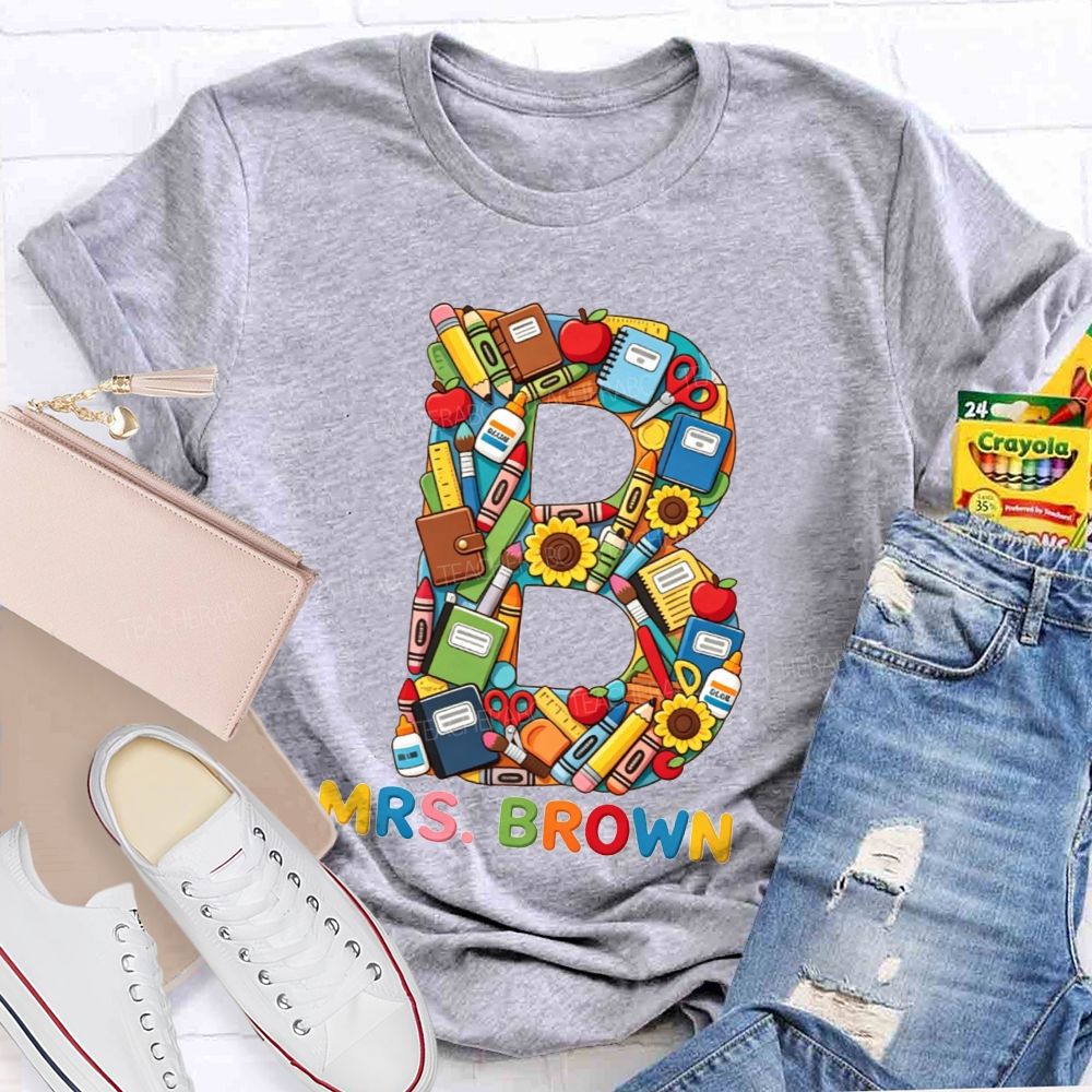 Personalized Name Teacher Love Read Teacher T-shirt