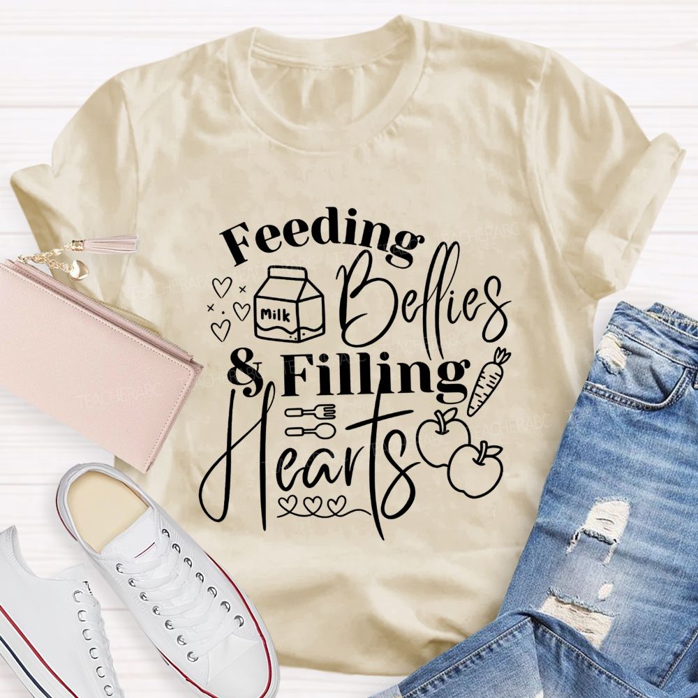 Feeding Bellies And Filling Hearts T-shirt