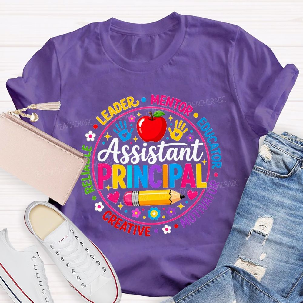 Assistant Principal Leader Mentor Educator Circle Teacher T-shirt