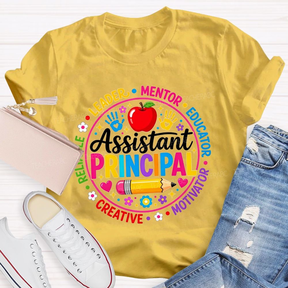 Assistant Principal Leader Mentor Educator Circle Teacher T-shirt