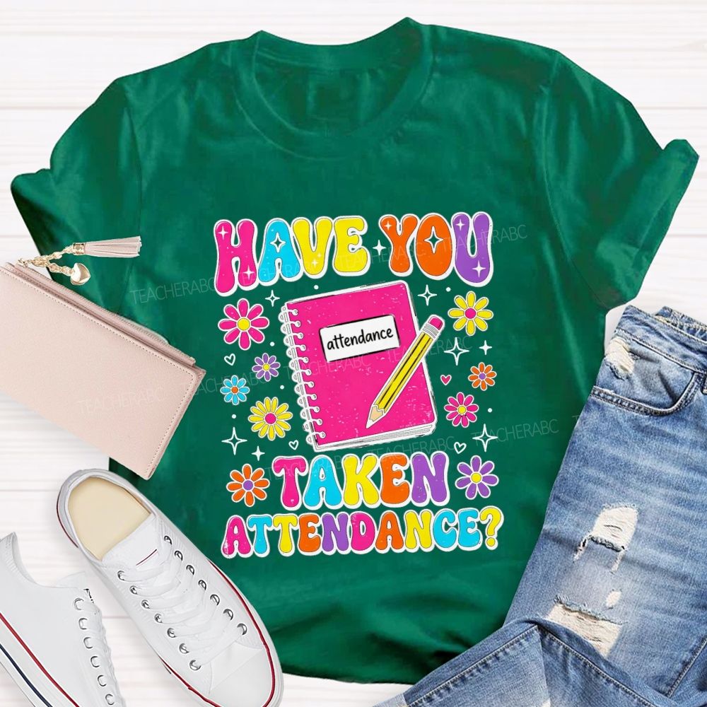 School Secretary Have You Taken Attendance Notebook Pencil T-shirt