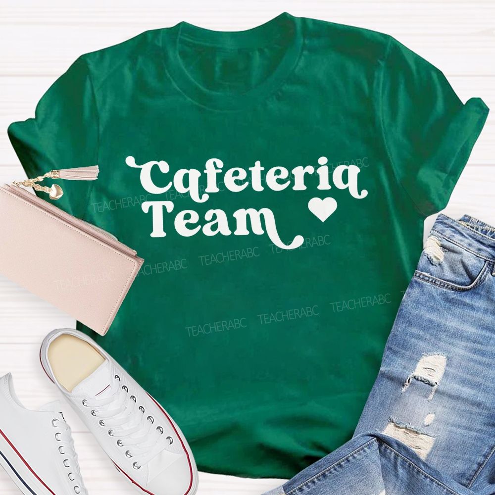 School Cafeteria Team Staff Matching T-shirt
