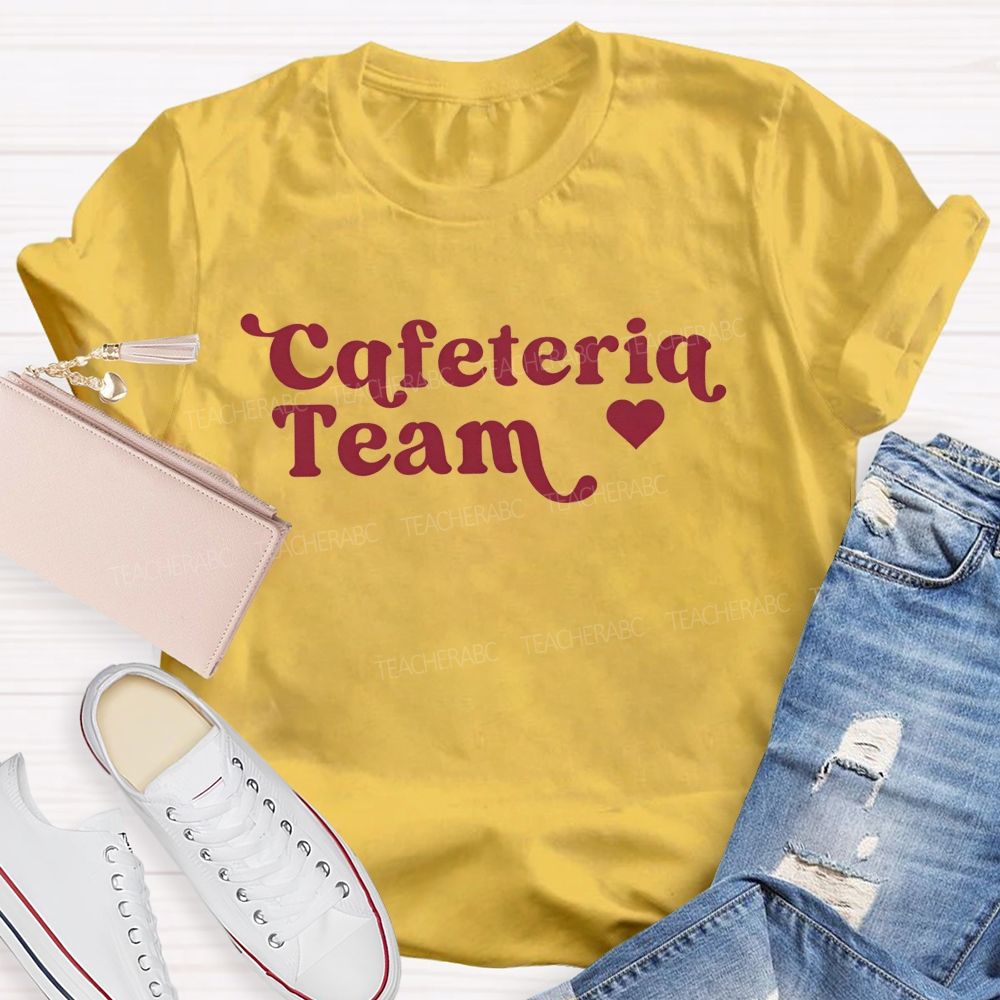 School Cafeteria Team Staff Matching T-shirt
