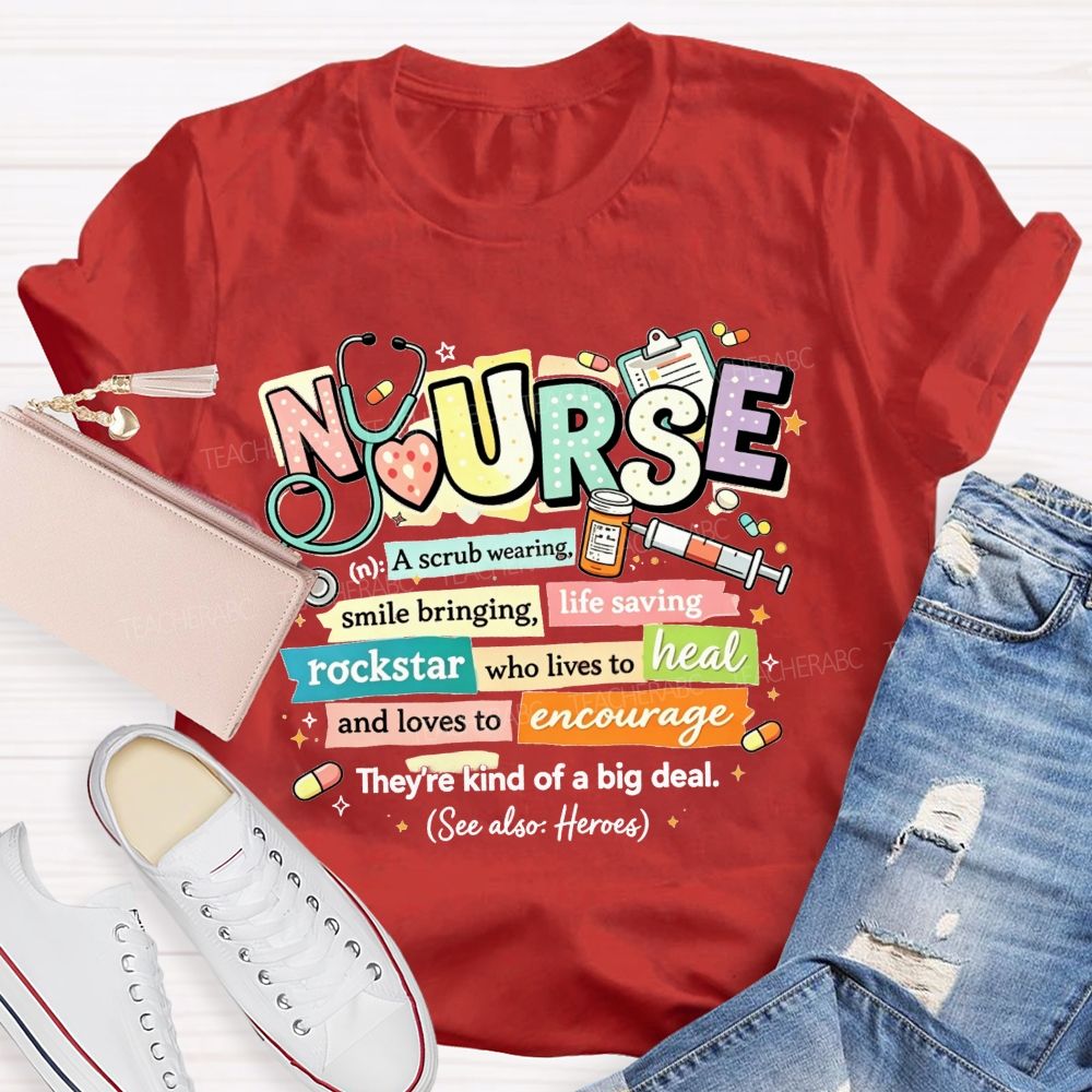 School Nurse Definition Healthcare Worker T-shirt