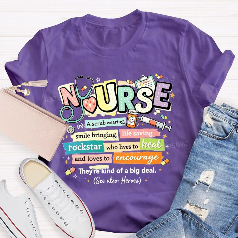 School Nurse Definition Healthcare Worker T-shirt