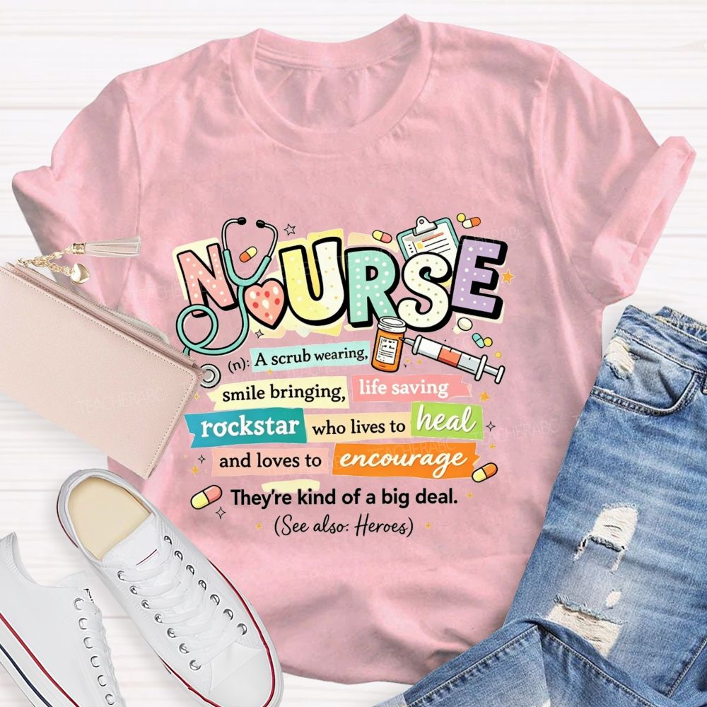 School Nurse Definition Healthcare Worker T-shirt