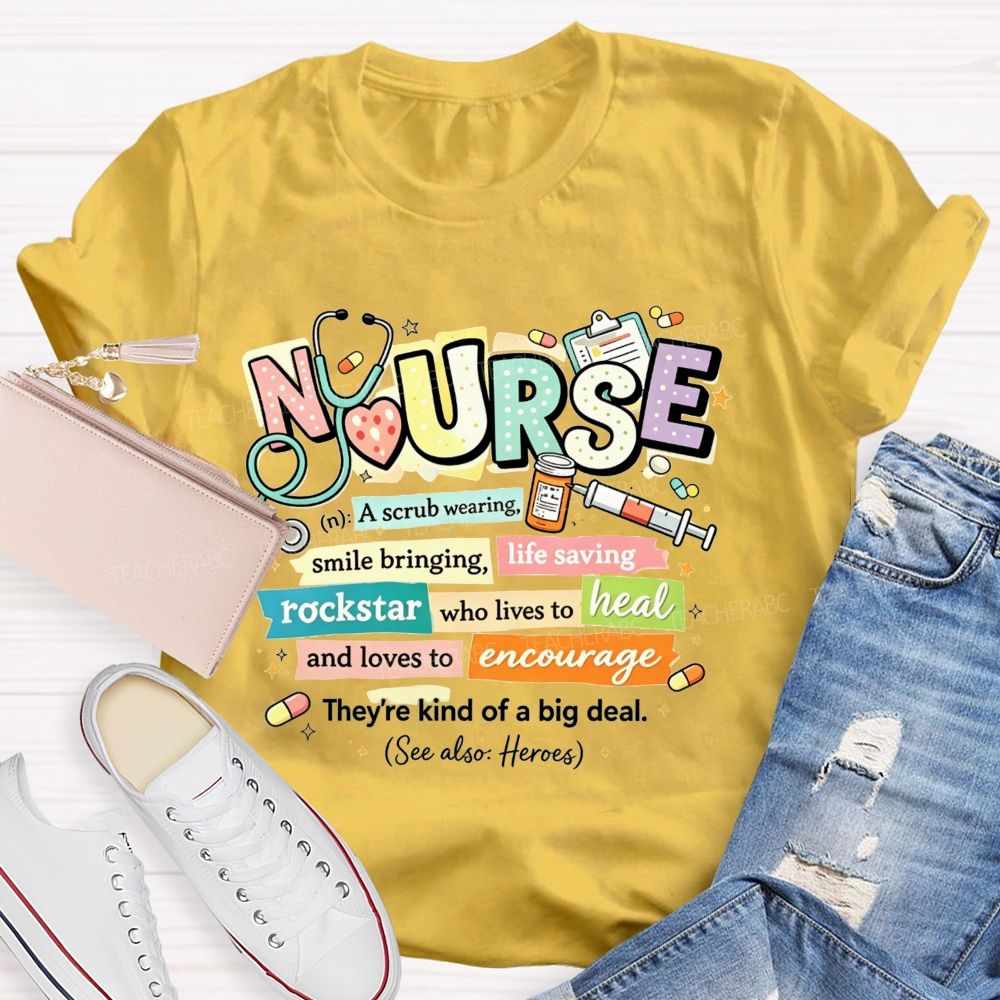 School Nurse Definition Healthcare Worker T-shirt