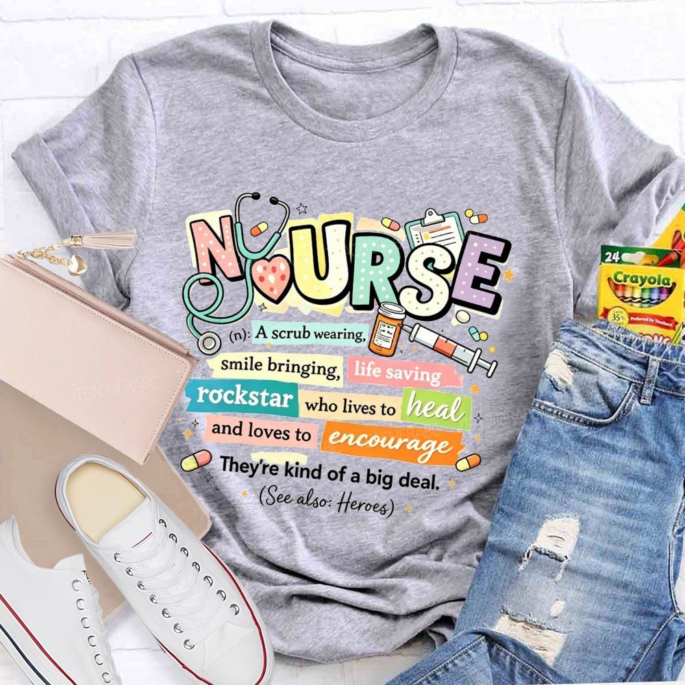 School Nurse Definition Healthcare Worker T-shirt