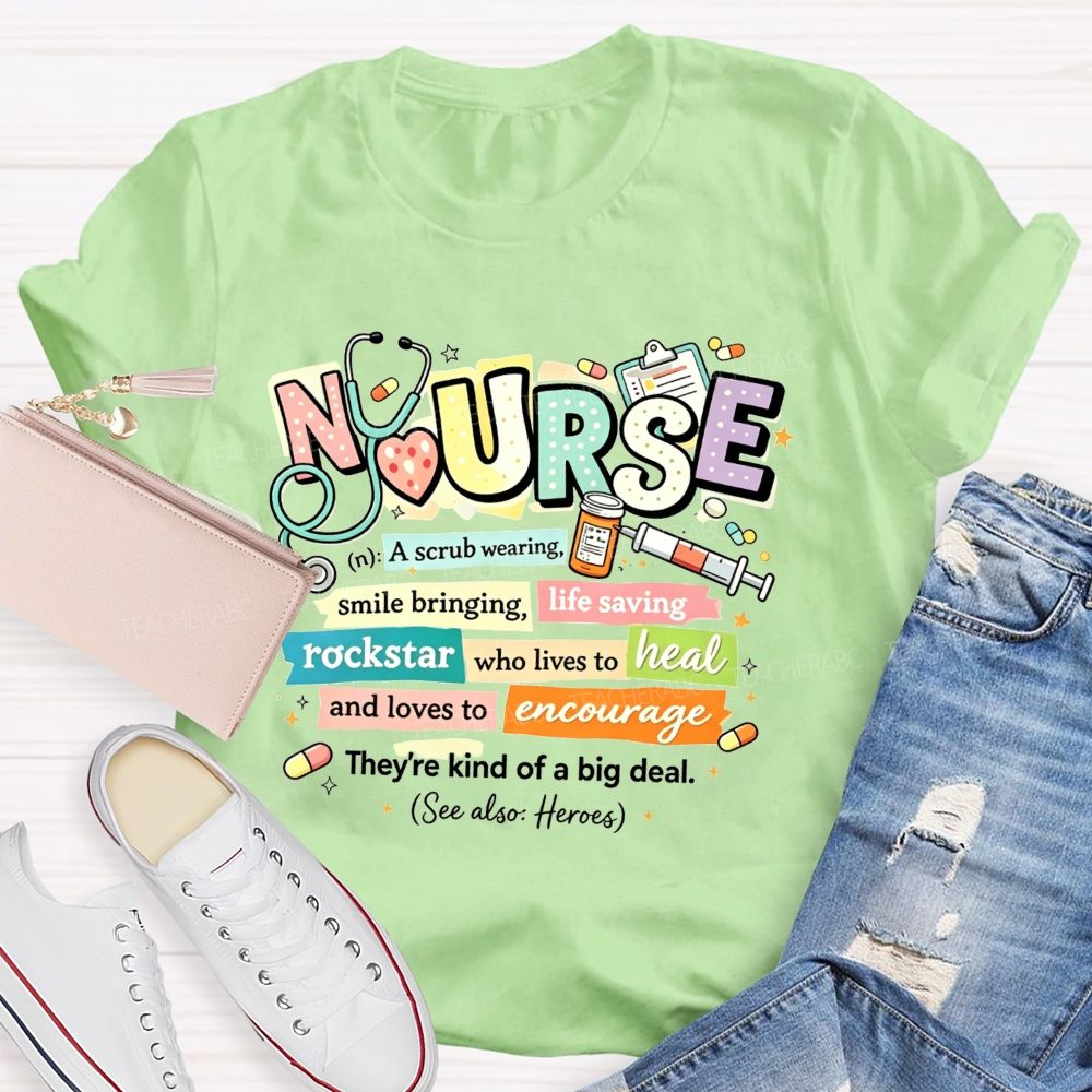School Nurse Definition Healthcare Worker T-shirt