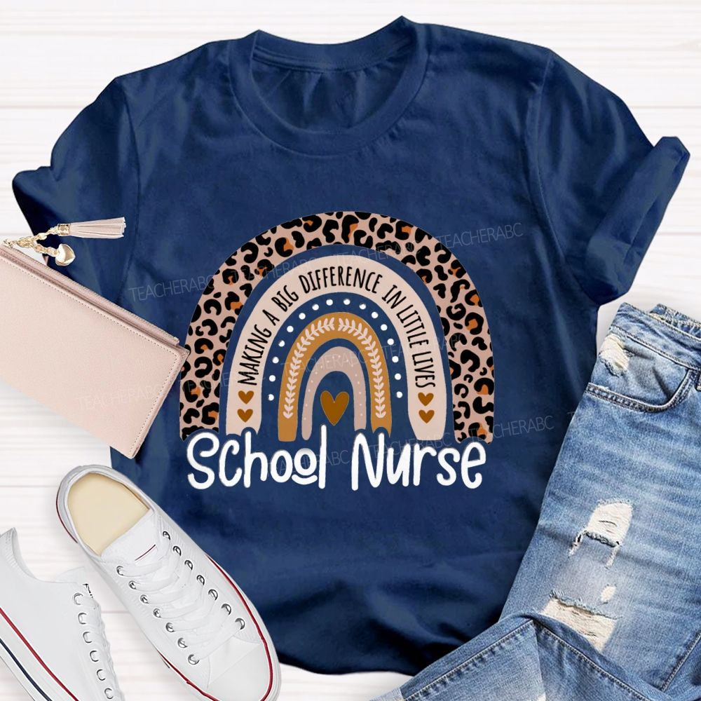 School Nurse Making A Big Difference In Littlelives Teacher T-Shirt