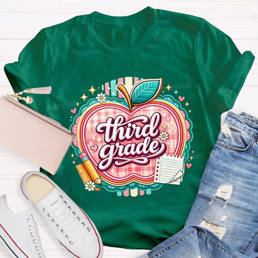 Personalized Grade Living That Third Grade Life Teacher T-shirt