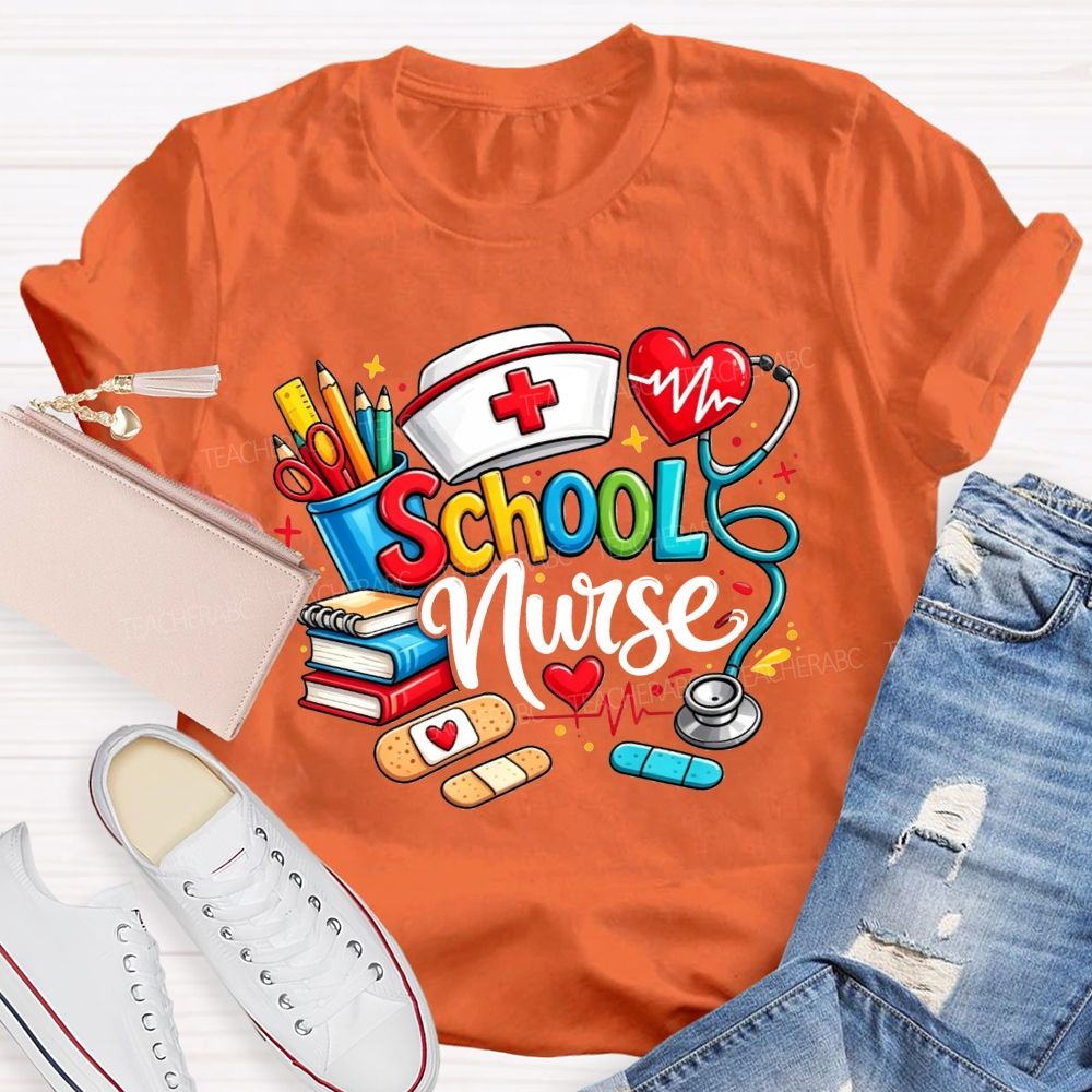School Nurse Ready For Every Scraped Knee And Headache T-shirt