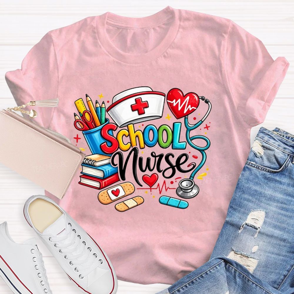 School Nurse Ready For Every Scraped Knee And Headache T-shirt